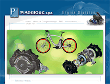 Tablet Screenshot of engines.piaggio.com