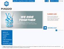 Tablet Screenshot of es.piaggio.com