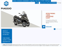 Tablet Screenshot of fr.piaggio.com